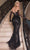 Ladivine CC2358 - V-Neck Sheath Evening Dress Evening Dresses