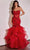 Ladivine CC8915 - Embroidered Sleeveless Mermaid Prom Gown Prom Dresses 2 / Red