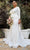 Ladivine CD0169C - Satin V-Neck Bridal Gown Wedding Dresses