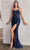 Ladivine CD0176 - Beaded Lace Corset Prom Gown Prom Dresses XXS / Navy