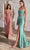 Ladivine CD0176 - Beaded Lace Corset Prom Gown Prom Dresses XXS / Robin Blue