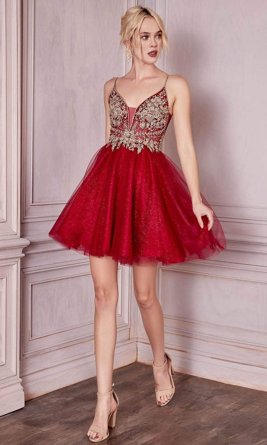 Ladivine CD0190 - Beaded Short Dress