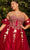 Cinderella Divine CD0191C - Glitter Print Corset Prom Dress Prom Dresses