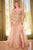 Ladivine CD0214 - Off Shoulder Stone Embellished Gown Prom Dresses