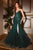 Ladivine CD0214 - Off Shoulder Stone Embellished Gown Prom Dresses