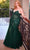 Ladivine CD0214C - V-Neck Mermaid Evening Dress Evening Dresses 16 / Emerald