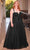 Ladivine CD0217C - Glittery Basque Evening Dress Ball Gowns 16 / Black