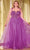 Ladivine CD0217C - Glittery Basque Evening Dress Ball Gowns 16 / Dusty Lavender