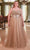 Ladivine CD0217C - Glittery Basque Evening Dress Ball Gowns