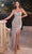 Ladivine CD0218 - Sweetheart Sequin Prom Gown with Sash Prom Dresses 2 / Silver-Nude