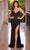 Ladivine CD0227 - Sequined Plunging V-Neck Prom Gown Prom Dresses 2 / Black