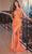 Ladivine CD0227 - Sequined Plunging V-Neck Prom Gown Prom Dresses 2 / Orange