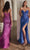 Ladivine CD0227 - Sequined Plunging V-Neck Prom Gown Prom Dresses