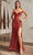 Ladivine CD0227 - Sequined Plunging V-Neck Prom Gown Prom Dresses