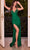 Ladivine CD0231 - Sleeveless High Slit Prom Gown Prom Dresses 2 / Emerald