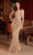 Ladivine CD0232 - Jeweled Plunging V-Neck Prom Gown Prom Dresses 2 / Mocha Gold