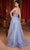 Ladivine CD0234 - Illusion Midriff Sweetheart Prom Gown Prom Dresses