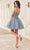 Ladivine CD0236 - Ribbon Strap Cocktail Dress Special Occasion Dress