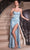 Ladivine CD306 - Sweetheart Pleated Bust Prom Gown Prom Dresses 2 / Lt Blue