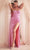Ladivine CD306 - Sweetheart Pleated Bust Prom Gown Prom Dresses 2 / Pink