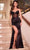 Ladivine CD310 - Sequined Lace-Up Tie Prom Gown Prom Dresses