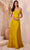 Ladivine CD325 - Off Shoulder Knotted Prom Gown Prom Dresses 2 / Chartreuse