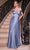 Ladivine CD325 - Off Shoulder Knotted Prom Gown Prom Dresses 2 / Paris Blue