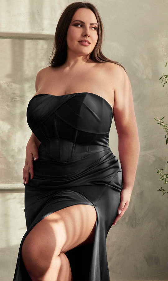 Ladivine CD326C - Strapless Corset Bodice Prom Gown