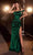 Ladivine CD327 - Ruched One Shoulder Prom Gown Prom Dresses 2 / Emerald
