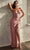 Ladivine CD338 - Lace-Up Back Sweetheart Prom Gown Prom Dresses 2 / Dusty Rose