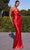 Ladivine CD338 - Lace-Up Back Sweetheart Prom Gown Prom Dresses 2 / Red