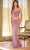 Ladivine CD350 - Sweetheart Sheath Evening Dress Evening Dresses 2 / Pink