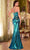 Ladivine CD352 - Rhinestone Embellished Crisscross Strap Prom Gown Prom Dresses