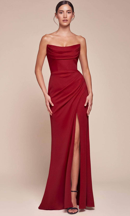 Ladivine CD355 - Strapless Scoop Neckline Prom Dress