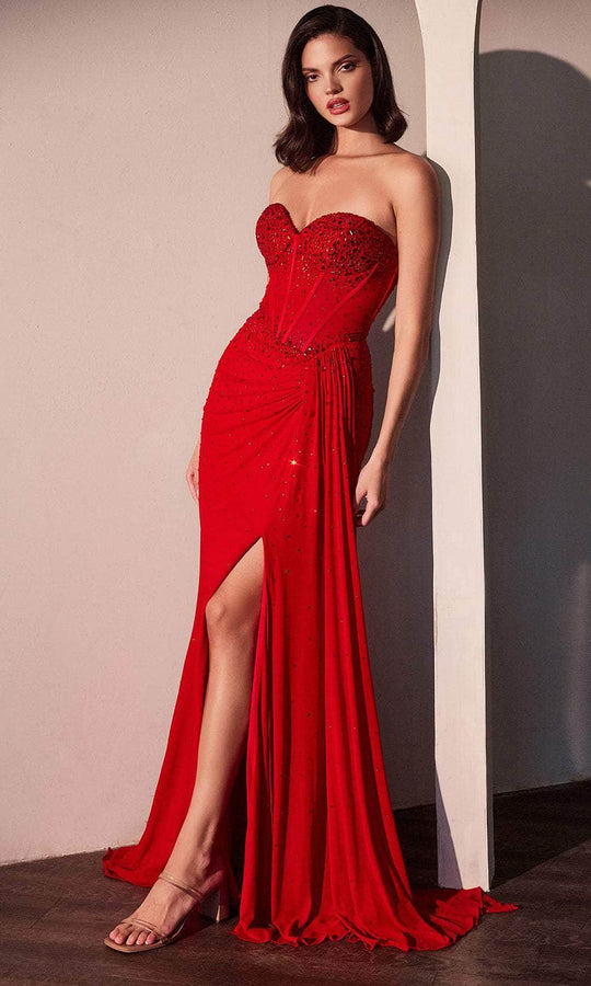 Ladivine CD770 - Cut Glass Sweetheart Evening Dress