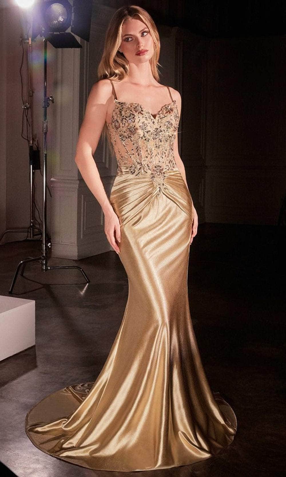 Ladivine CD776 - Long Satin Mermaid Dress