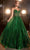Ladivine CD832 - Sleeveless Sheer Corset Ballgown Ball Gowns 2 / Emerald