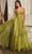 Ladivine CD832 - Sleeveless Sheer Corset Ballgown Ball Gowns 2 / Greenery