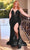 Ladivine CD840C - Embroidered Sequined Sleeveless Prom Gown Prom Dresses 16 / Black