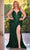 Ladivine CD840C - Embroidered Sequined Sleeveless Prom Gown Prom Dresses 16 / Emerald