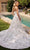 Ladivine CD860W - Floral Applique Embellished Strapless Bridal Dress Bridal Dresses