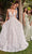 Ladivine CD862W - V-Neck Lace Bridal Gown Evening Dresses