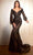 Ladivine CD864 - Long Sleeve Beaded Evening Gown Evening Dresses 6 / Silver