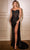 Ladivine CD868 - Sweetheart Sheer Corset Prom Dress Prom Dresses 4 / Black