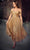 Ladivine CD870 - Glitter Off Shoulder Evening Dress Cocktail Dresses 4 / Red