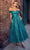 Ladivine CD870 - Off-Shoulder Tea-Length Dress Cocktail Dresses