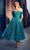 Ladivine CD870 - Off-Shoulder Tea-Length Dress Cocktail Dresses