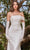 Ladivine CD986W - Asymmetric Ruched Bridal Gown Wedding Dresses