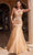 Ladivine CDS482 - Strapless Embroidered Mermaid Prom Gown Pageant Dresses 2 / Champagne