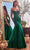 Ladivine CDS482 - Strapless Embroidered Mermaid Prom Gown Pageant Dresses 2 / Emerald